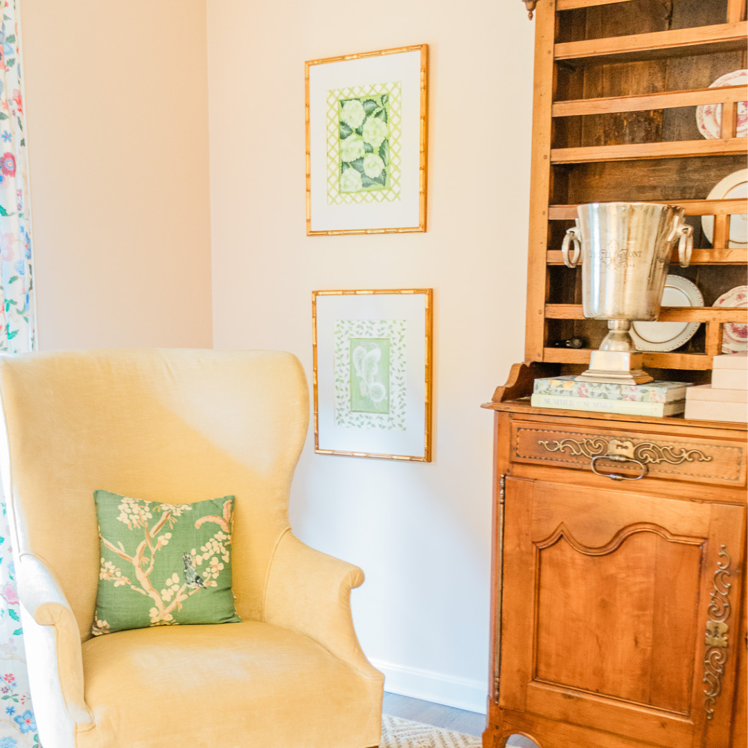 Tennis House Butterfly En Vert Art Print