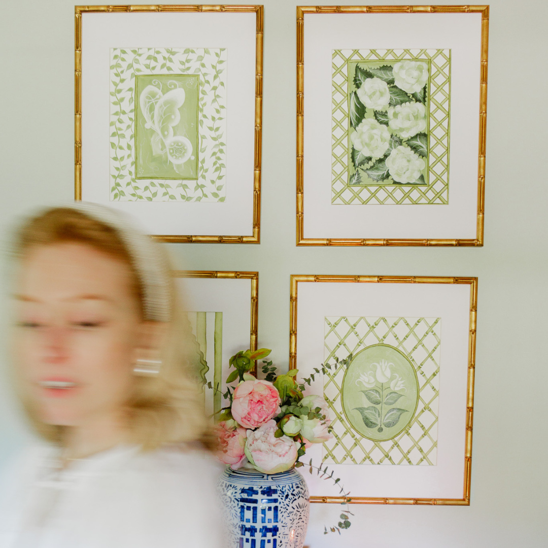 En Vert Botanical Prints Set of Four