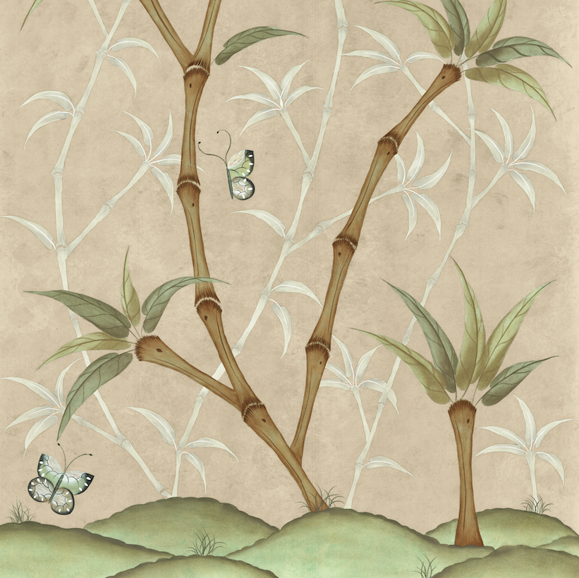 Bamboo En Fleur Triptych | Chinoiserie Panel Print Trio