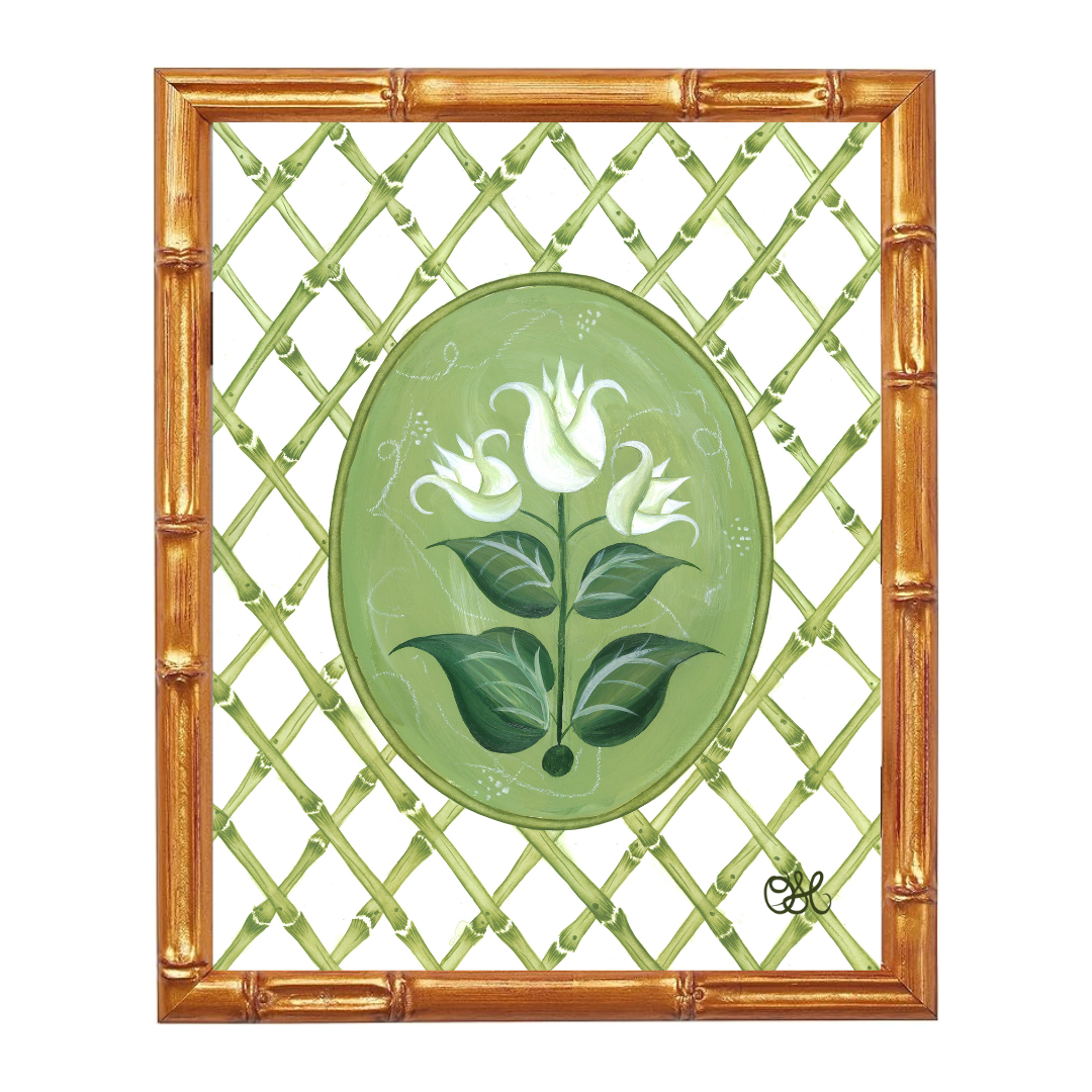 French Tulips En Vert Art Print