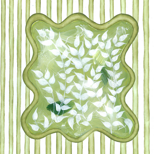 Chinoiserie Tourbillon En Vert Art Print