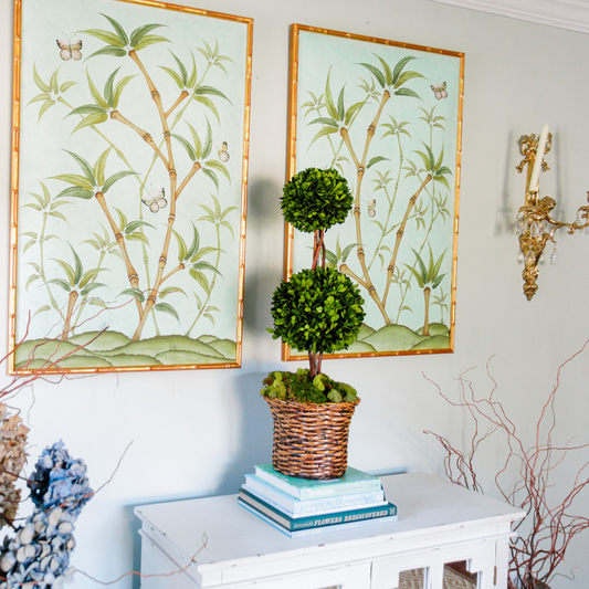 Chinoiserie Panel Print Pair | Bamboo En Fleur