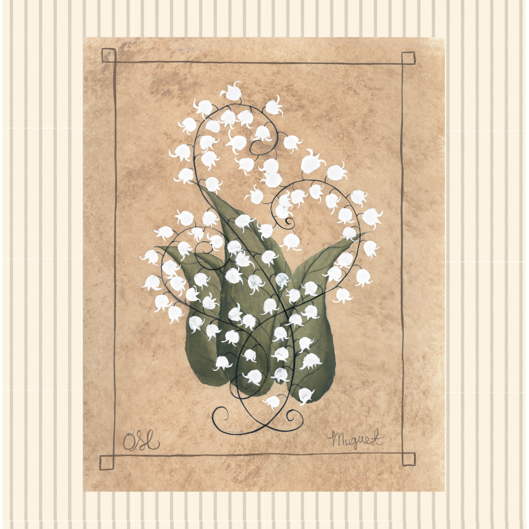 **Botanique Blanc Set of 9 Originals on Papier
