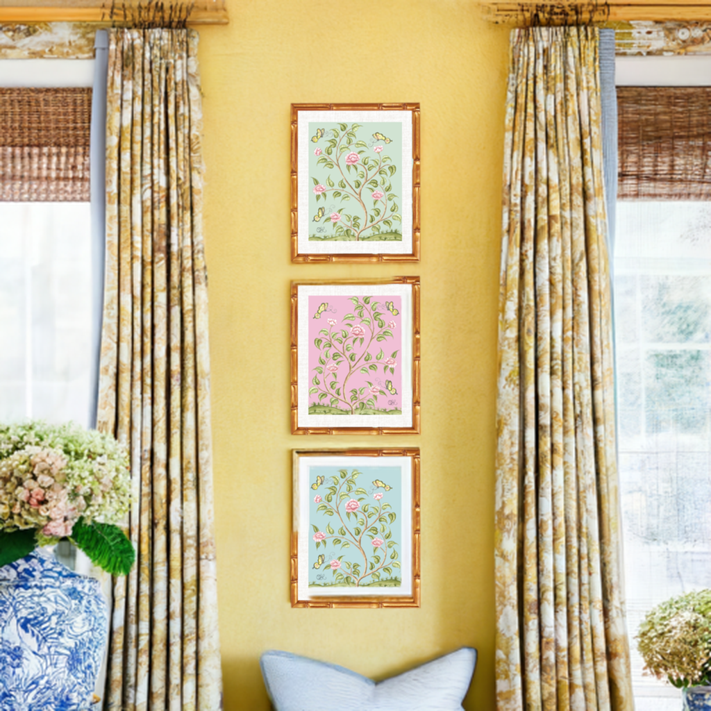 Chinoiserie Rainbow Art Print Set of 3 (Small)