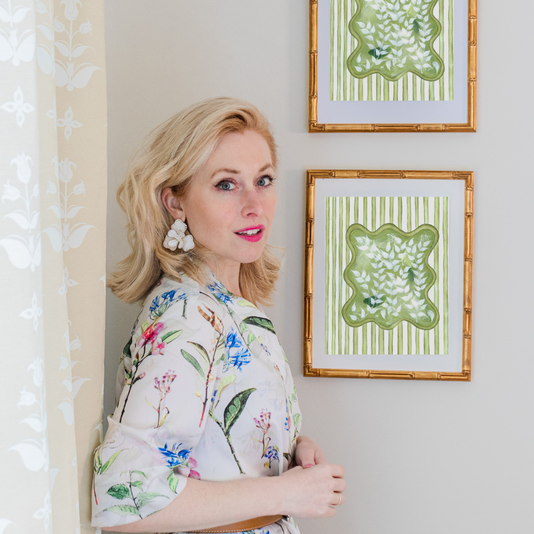 Chinoiserie Tourbillon En Vert Art Print