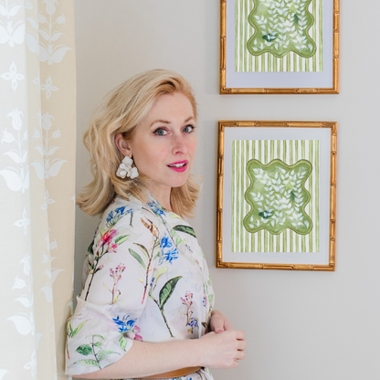 Chinoiserie Tourbillon En Vert Art Print