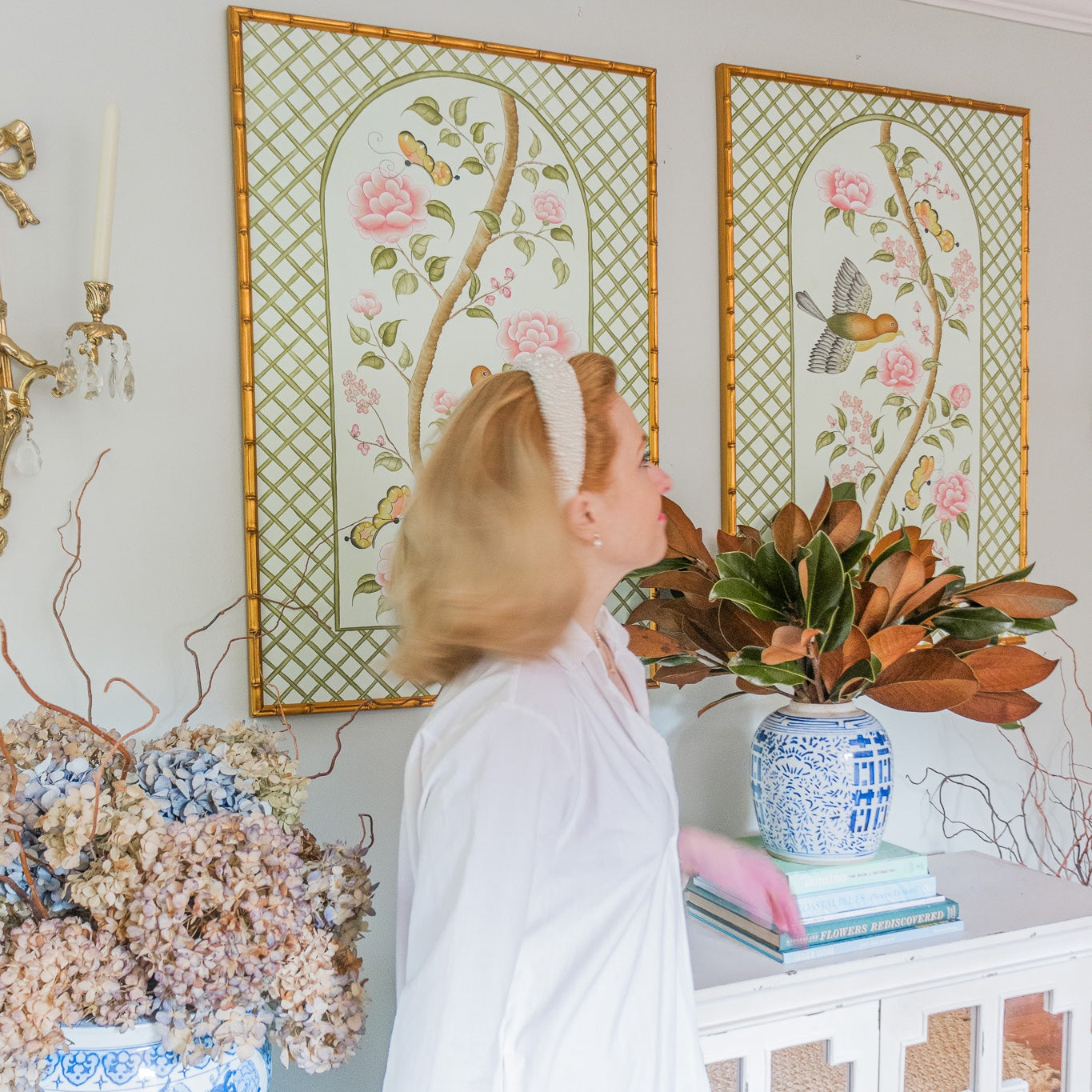 Chinoiserie Panel Print (Right Panel) | Le Jardín De Elizabeth