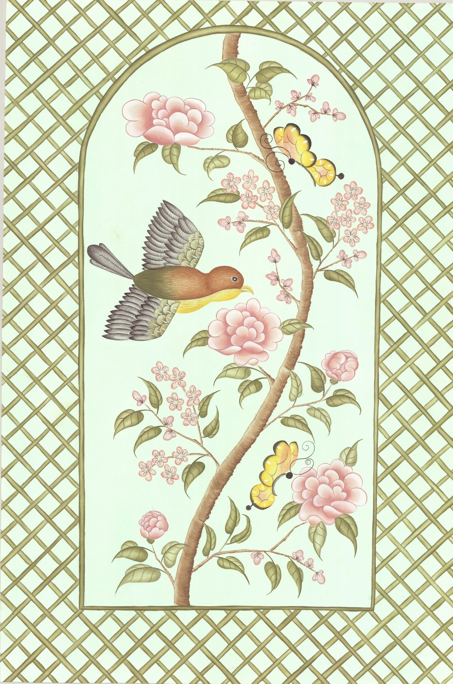 Chinoiserie Panel Print (Right Panel) | Le Jardín De Elizabeth