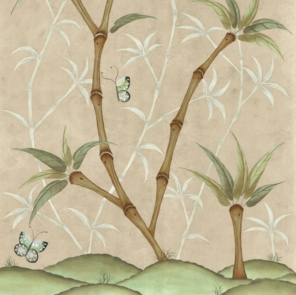 Bamboo En Fleur Triptych | Chinoiserie Panel Print Trio