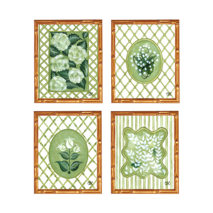 En Vert Botanical Prints Set of Four