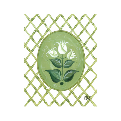 French Tulips En Vert Art Print