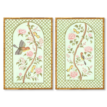 Chinoiserie Panel Print Pair | Le Jardín De Elizabeth