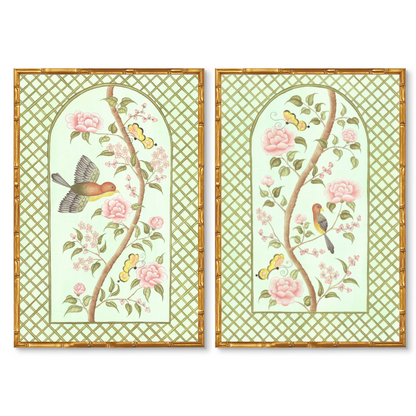 Chinoiserie Panel Print Pair | Le Jardín De Elizabeth