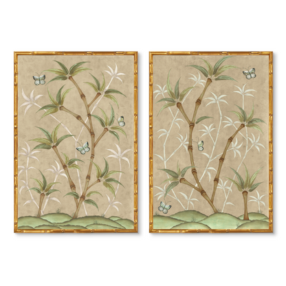 Chinoiserie Panel Print Pair | Bamboo En Fleur