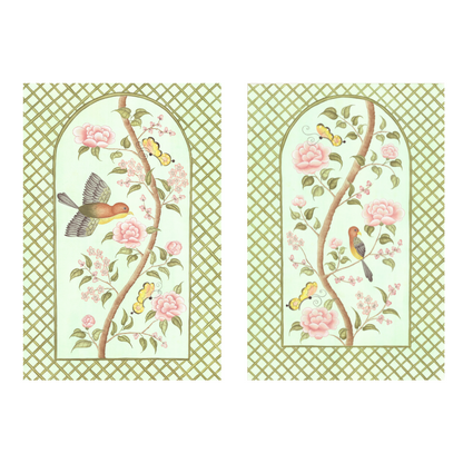 Chinoiserie Panel Print Pair | Le Jardín De Elizabeth
