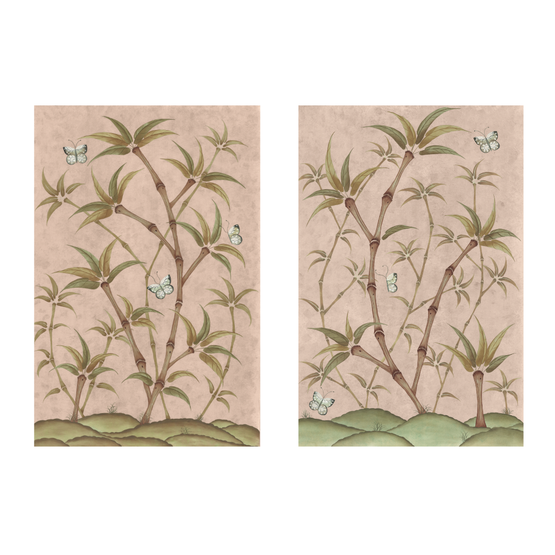 Chinoiserie Panel Print Pair | Bamboo En Fleur