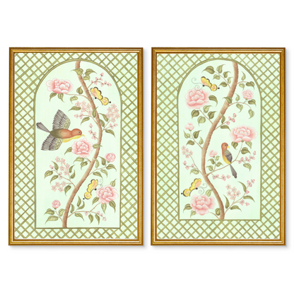 Chinoiserie Panel Print Pair | Le Jardín De Elizabeth