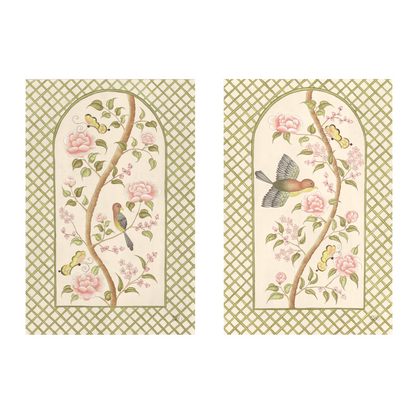 Chinoiserie Panel Print Pair | Le Jardín De Elizabeth