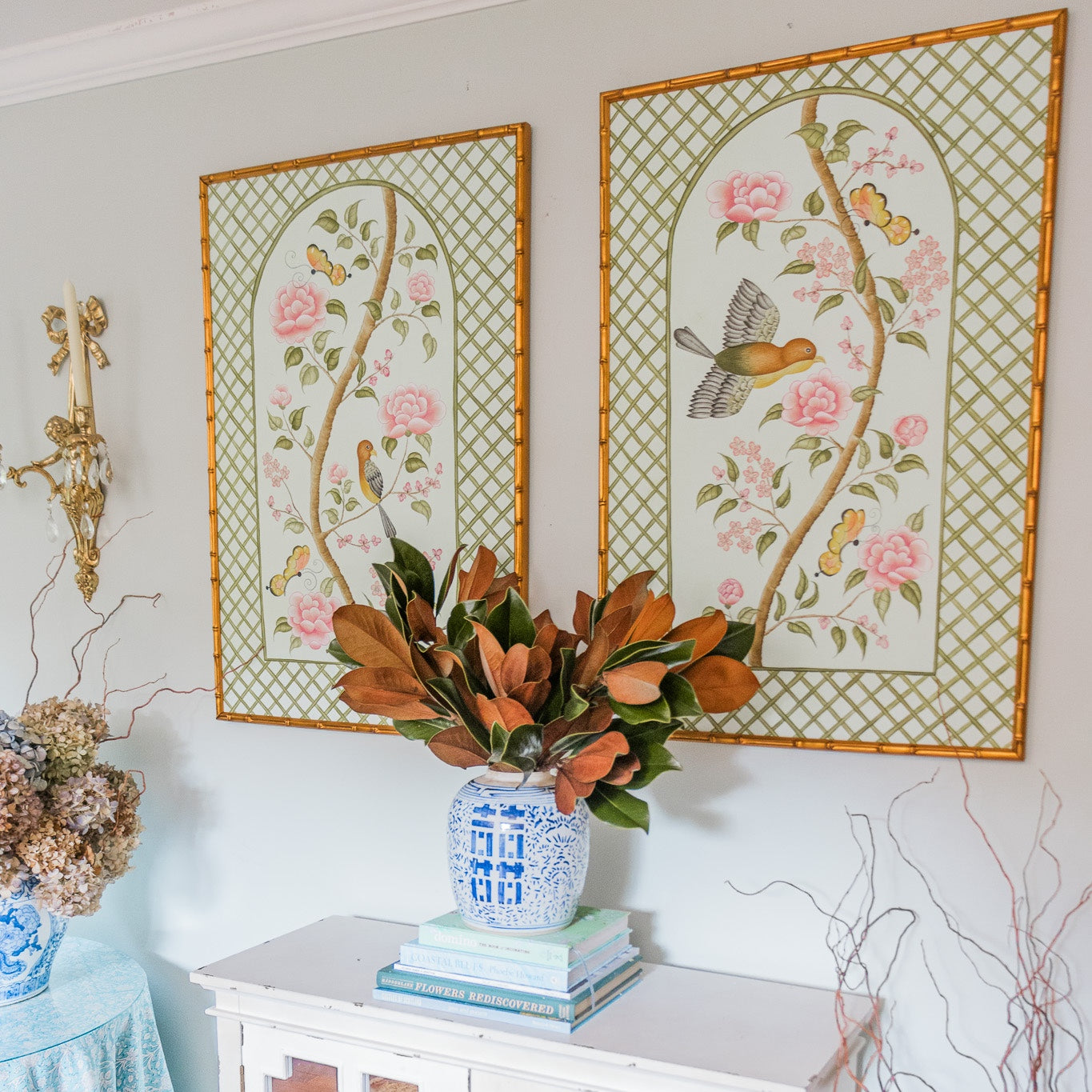 Chinoiserie Panel Print (Right Panel) | Le Jardín De Elizabeth