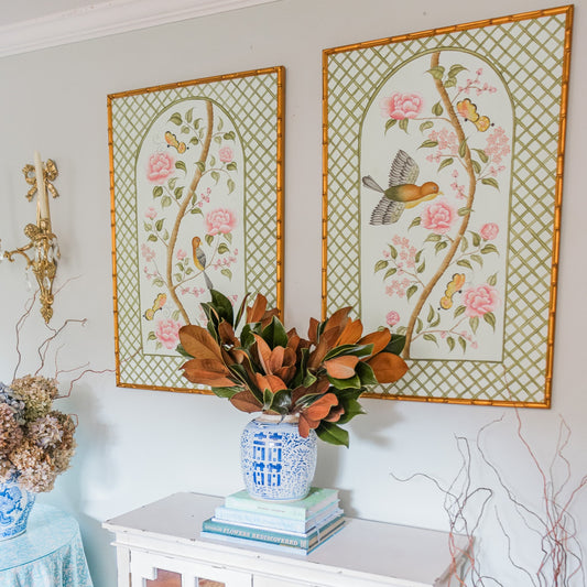 Chinoiserie Panel Print (Left Panel) | Le Jardín De Elizabeth