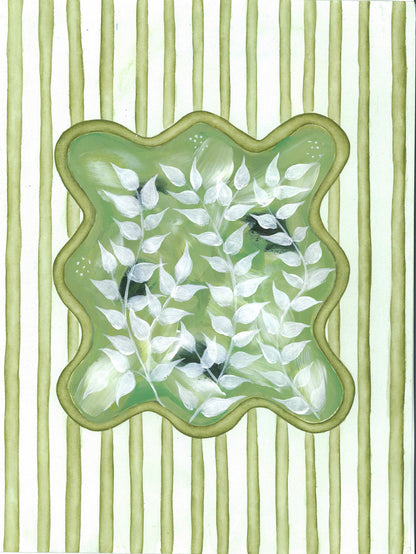 Chinoiserie Tourbillon En Vert Art Print