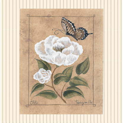 **Botanique Blanc Set of 9 Originals on Papier